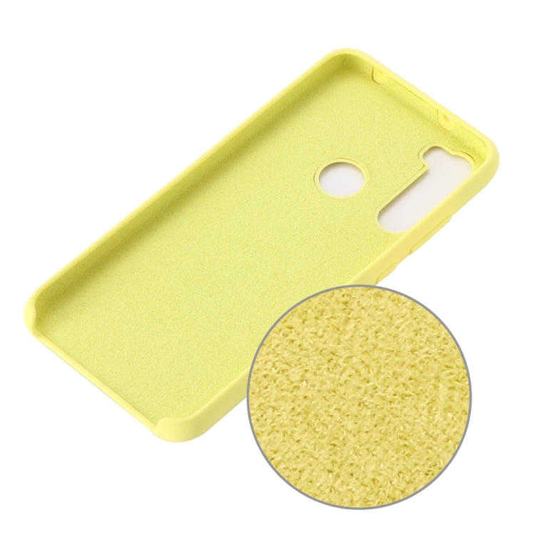 For Xiaomi Redmi Note 8 2021 Pure Color Liquid Silicone Shockproof Full Coverage Case