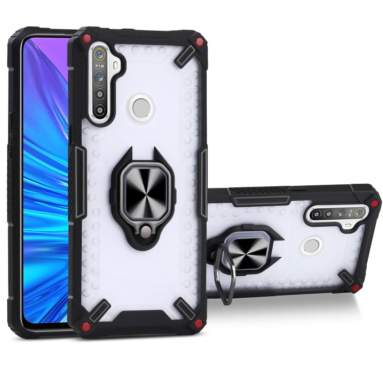 Matte TPU + PC Magnetic Shockproof Case with Ring Holder For OPPO Realme 5