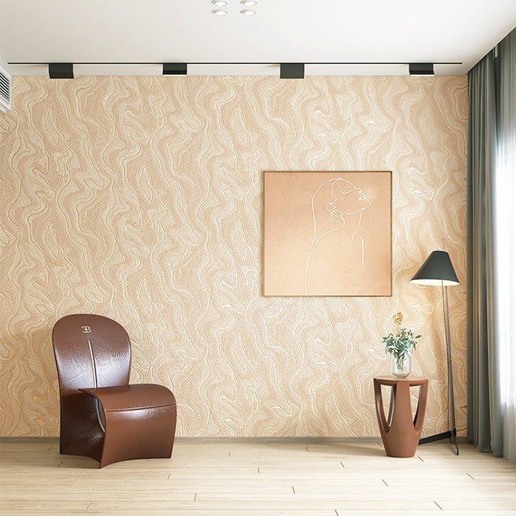 Wavy Texture Deerskin Velvet Wallpaper Home Bedroom Wall Paper, Size:53x950cm