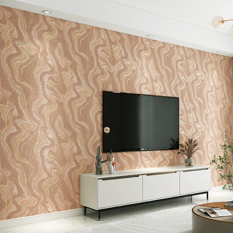 Wavy Texture Deerskin Velvet Wallpaper Home Bedroom Wall Paper, Size:53x950cm