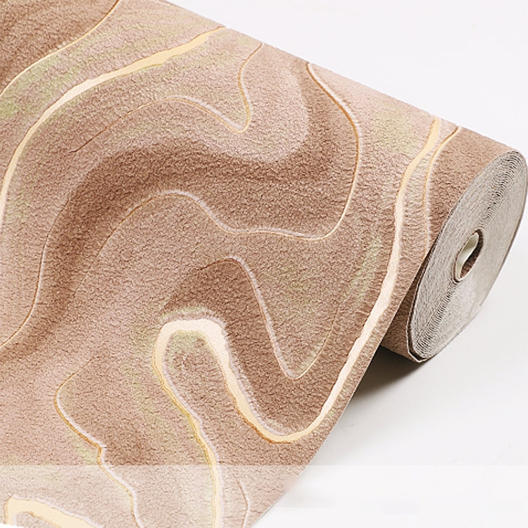 Wavy Texture Deerskin Velvet Wallpaper Home Bedroom Wall Paper, Size:53x950cm