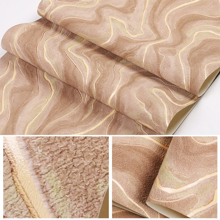 Wavy Texture Deerskin Velvet Wallpaper Home Bedroom Wall Paper, Size:53x950cm