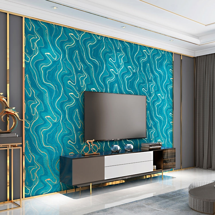 Wavy Texture Deerskin Velvet Wallpaper Home Bedroom Wall Paper, Size:53x950cm