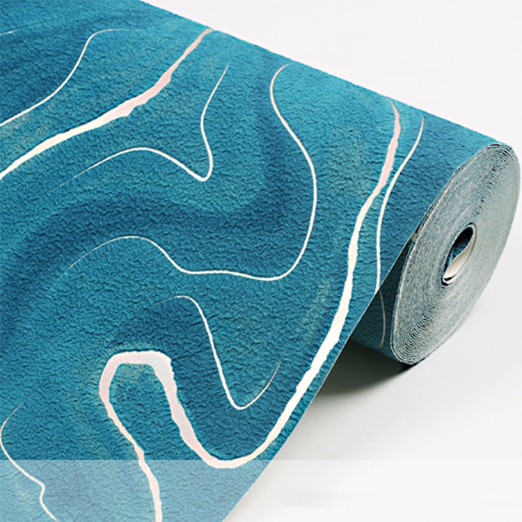 Wavy Texture Deerskin Velvet Wallpaper Home Bedroom Wall Paper, Size:53x950cm