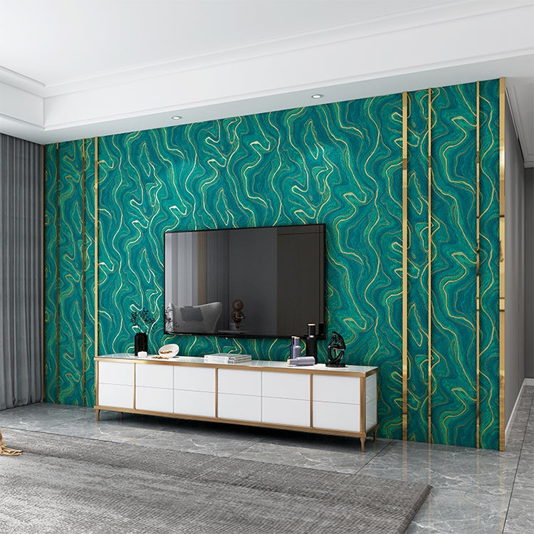 Wavy Texture Deerskin Velvet Wallpaper Home Bedroom Wall Paper, Size:53x950cm