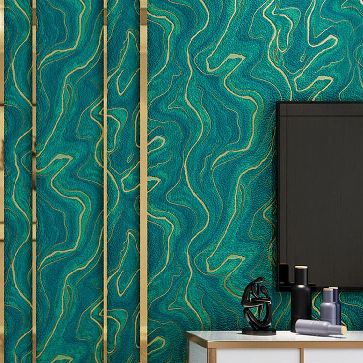 Wavy Texture Deerskin Velvet Wallpaper Home Bedroom Wall Paper, Size:53x950cm