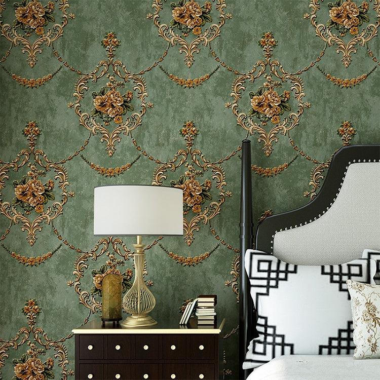 3D Fine-pressed Texture Damascus Wallpapers Household Non-woven Wallpaper, Size:0.53x10m
