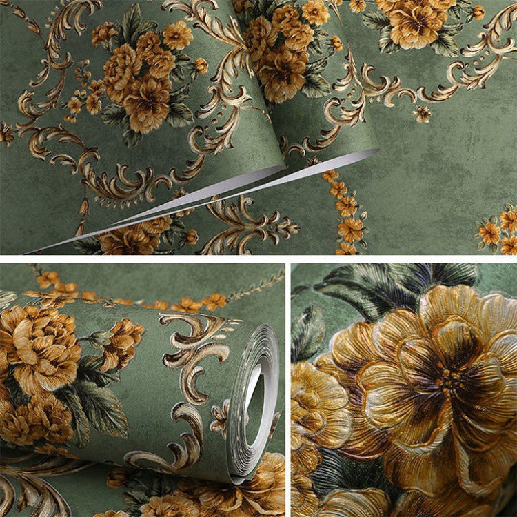 3D Fine-pressed Texture Damascus Wallpapers Household Non-woven Wallpaper, Size:0.53x10m