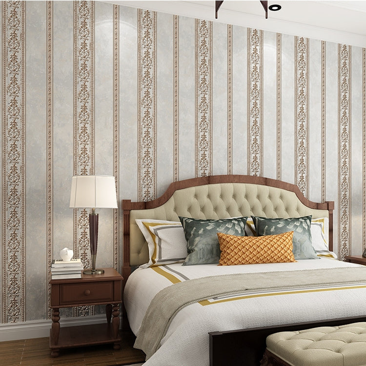 3D Fine-pressed Texture Damascus Wallpapers Household Non-woven Wallpaper, Size:0.53x10m