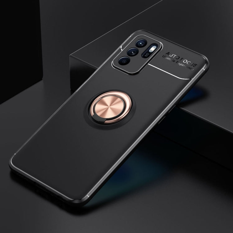 For OPPO Reno6 Z Metal Ring Holder 360 Degree Rotating TPU Case