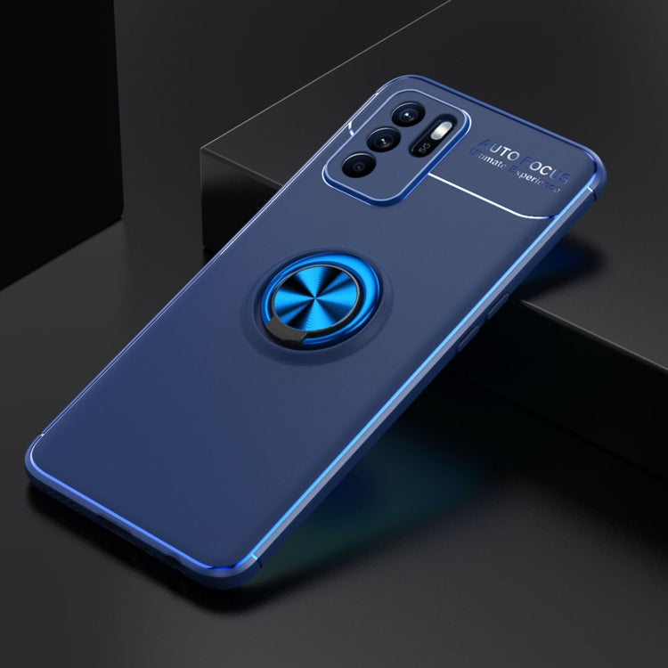 For OPPO Reno6 Z Metal Ring Holder 360 Degree Rotating TPU Case
