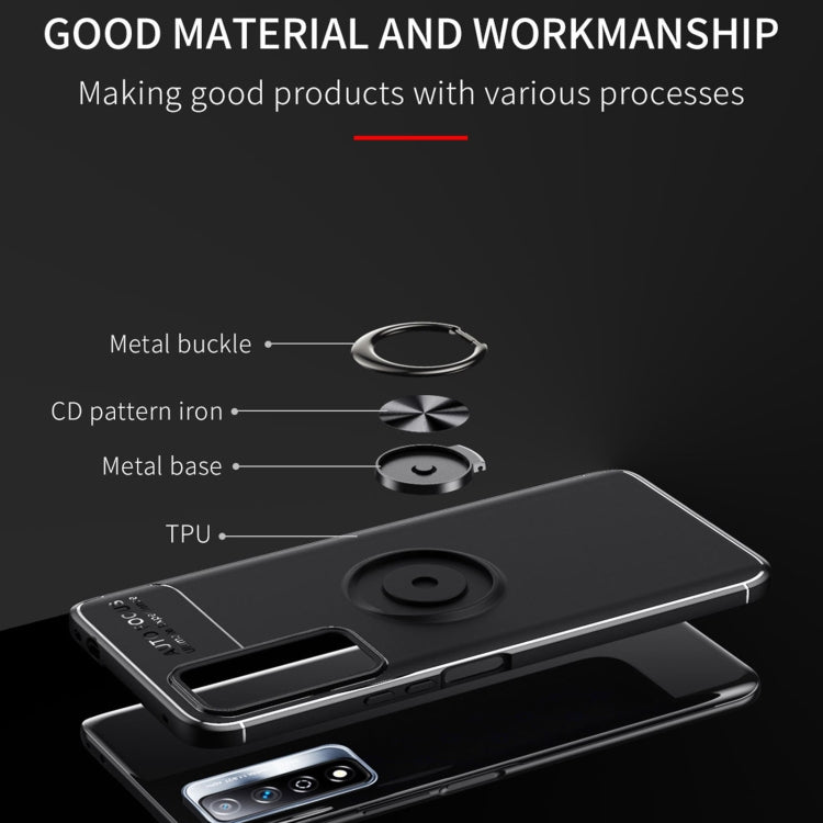 For Honor Play 5T Pro Metal Ring Holder 360 Degree Rotating TPU Case