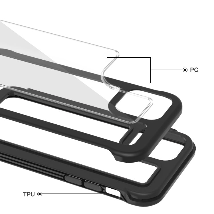 For iPhone 12 mini Crystal PC + TPU Shockproof Case
