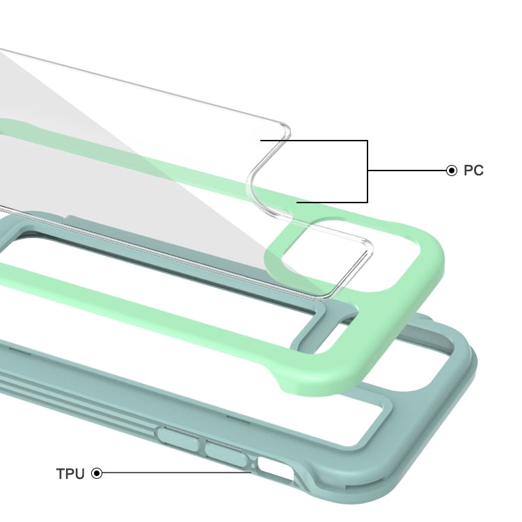 For iPhone 12 mini Crystal PC + TPU Shockproof Case