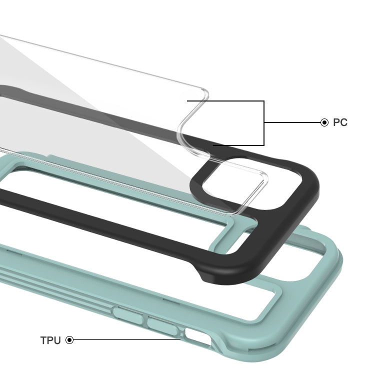 For iPhone 12 mini Crystal PC + TPU Shockproof Case