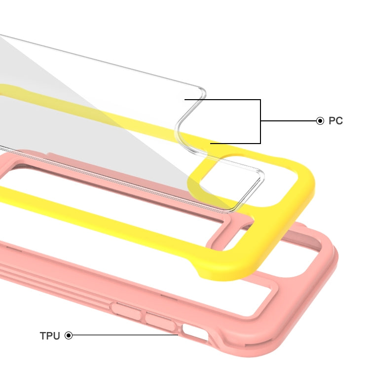 For iPhone 12 / 12 Pro Crystal PC + TPU Shockproof Case