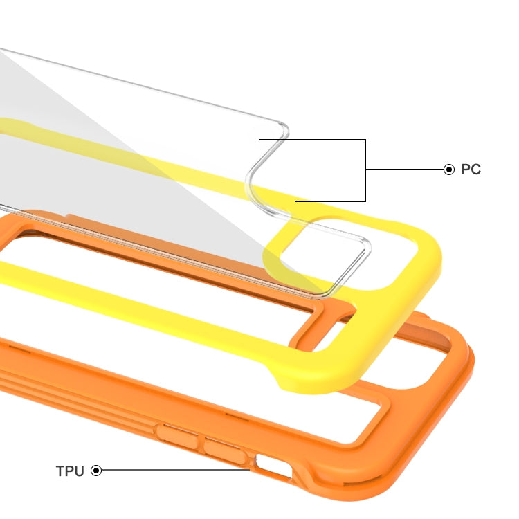 For iPhone 12 Pro Max Crystal PC + TPU Shockproof Case