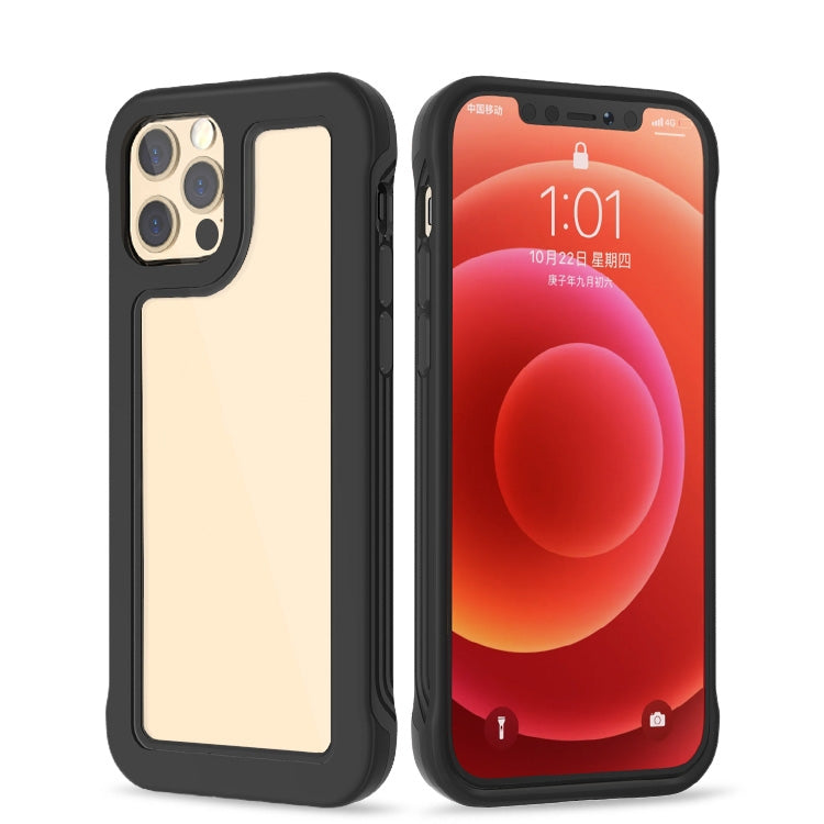 For iPhone 12 Pro Max Crystal PC + TPU Shockproof Case