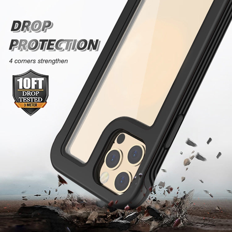 For iPhone 12 Pro Max Crystal PC + TPU Shockproof Case
