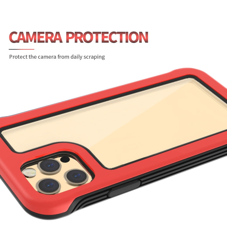 For iPhone 12 Pro Max Crystal PC + TPU Shockproof Case