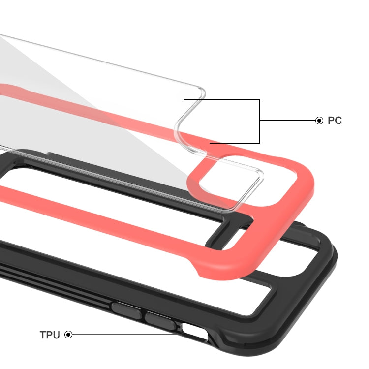 For iPhone 12 Pro Max Crystal PC + TPU Shockproof Case