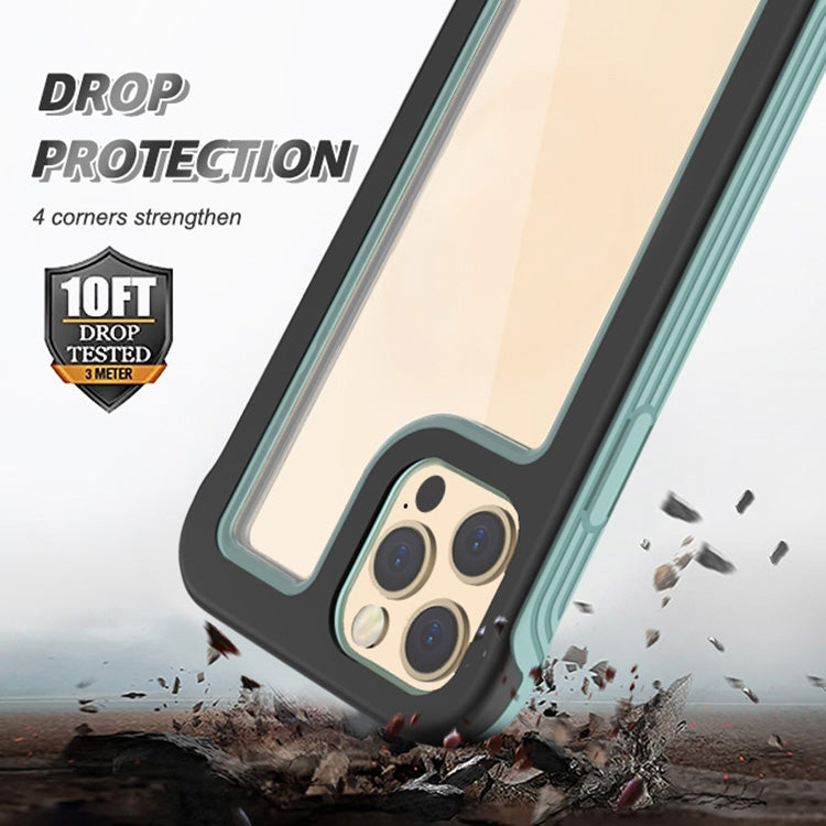 For iPhone 12 Pro Max Crystal PC + TPU Shockproof Case
