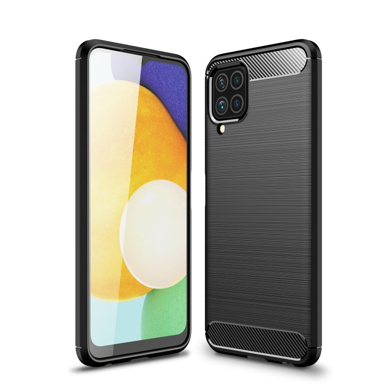 Brushed Texture Carbon Fiber TPU Case For Samsung Galaxy M32 International Version