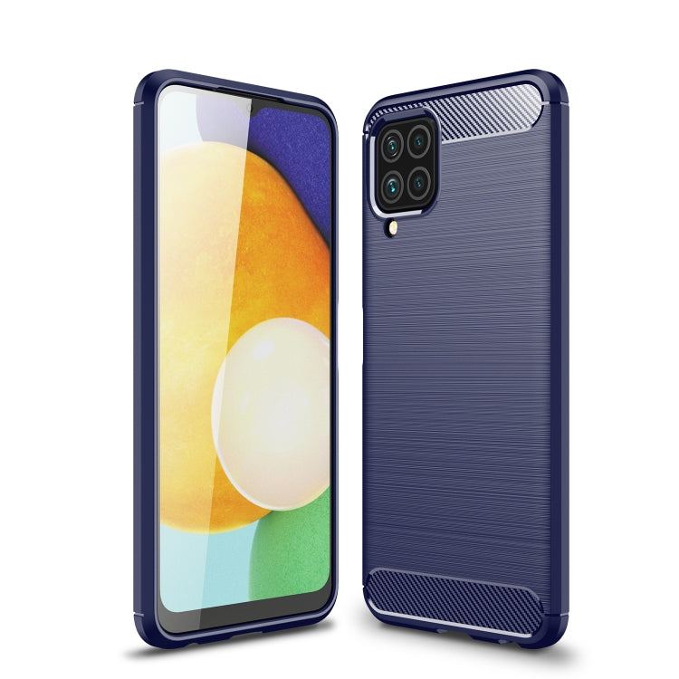 Brushed Texture Carbon Fiber TPU Case For Samsung Galaxy M32 International Version