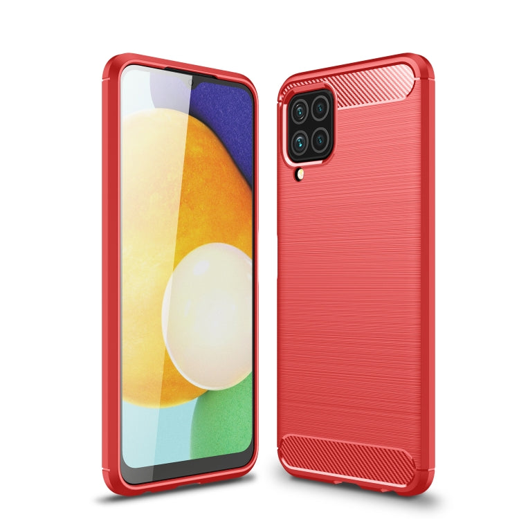 Brushed Texture Carbon Fiber TPU Case For Samsung Galaxy M32 International Version