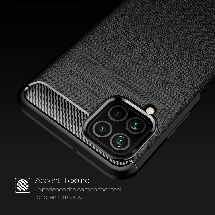 Brushed Texture Carbon Fiber TPU Case For Samsung Galaxy M32 International Version