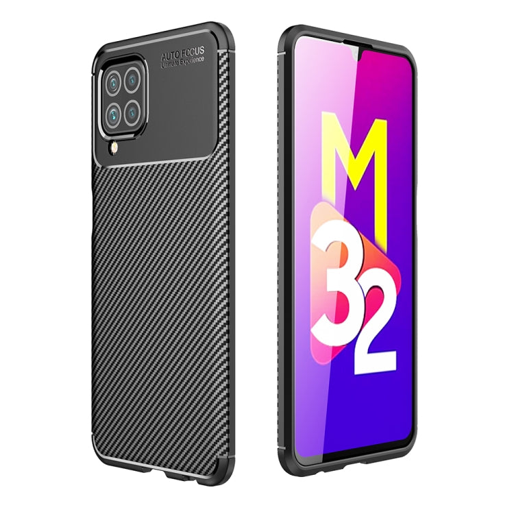 Carbon Fiber Texture Shockproof TPU Case For Samsung Galaxy M32 International Version