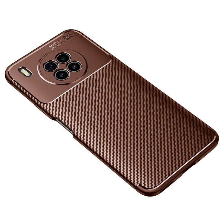 Carbon Fiber Texture Shockproof TPU Case For Huawei nova 8i
