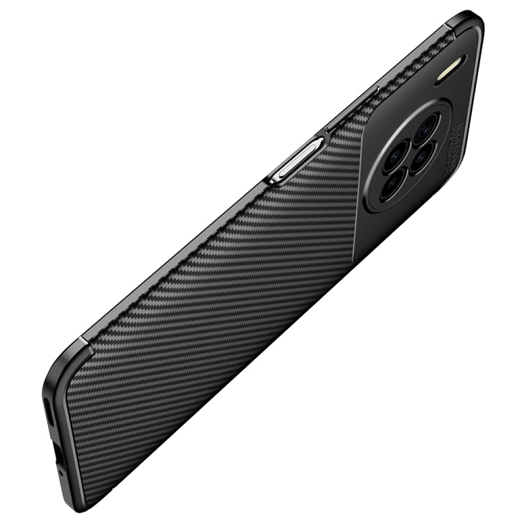 Carbon Fiber Texture Shockproof TPU Case For Huawei nova 8i