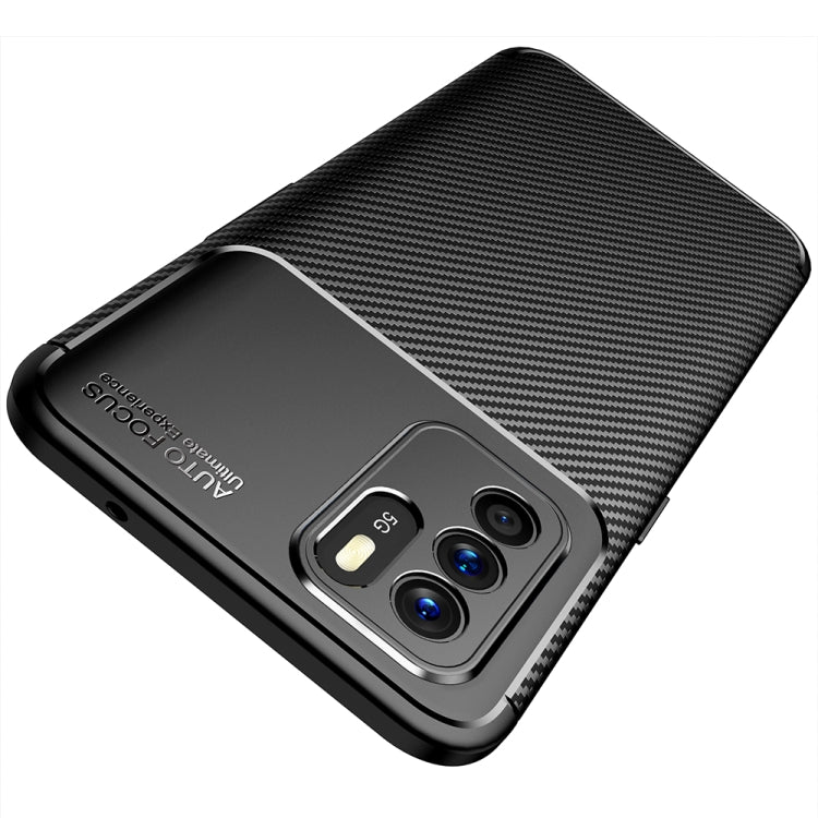 Carbon Fiber Texture Shockproof TPU Case For OPPO Reno6 Z