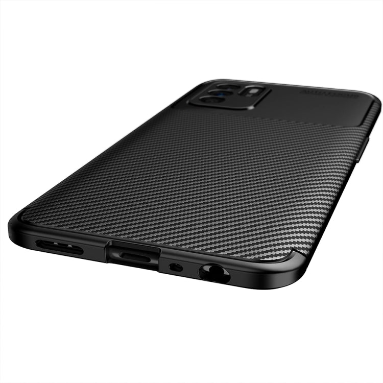 Carbon Fiber Texture Shockproof TPU Case For OPPO Reno6 Z