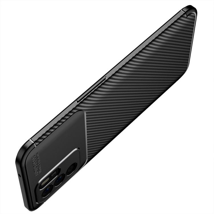 Carbon Fiber Texture Shockproof TPU Case For OPPO Reno6 Z