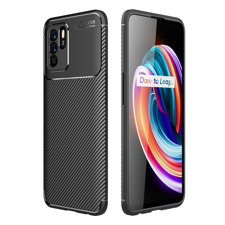 Carbon Fiber Texture Shockproof TPU Case For OPPO Reno6 Z