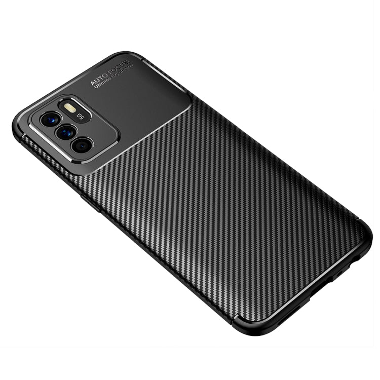 Carbon Fiber Texture Shockproof TPU Case For OPPO Reno6 Z