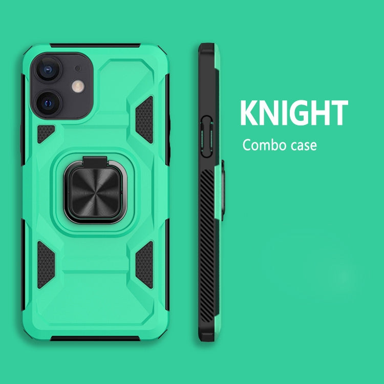 For iPhone 12 mini Knight Cool Series PC + TPU Shockproof Case with Magnetic Ring Holder