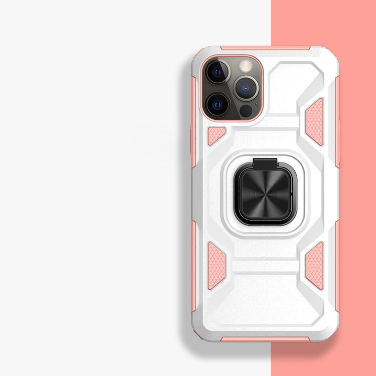 For iPhone 13 mini Knight Cool Series PC + TPU Shockproof Case with Magnetic Ring Holder For iPhone 12 Pro Max