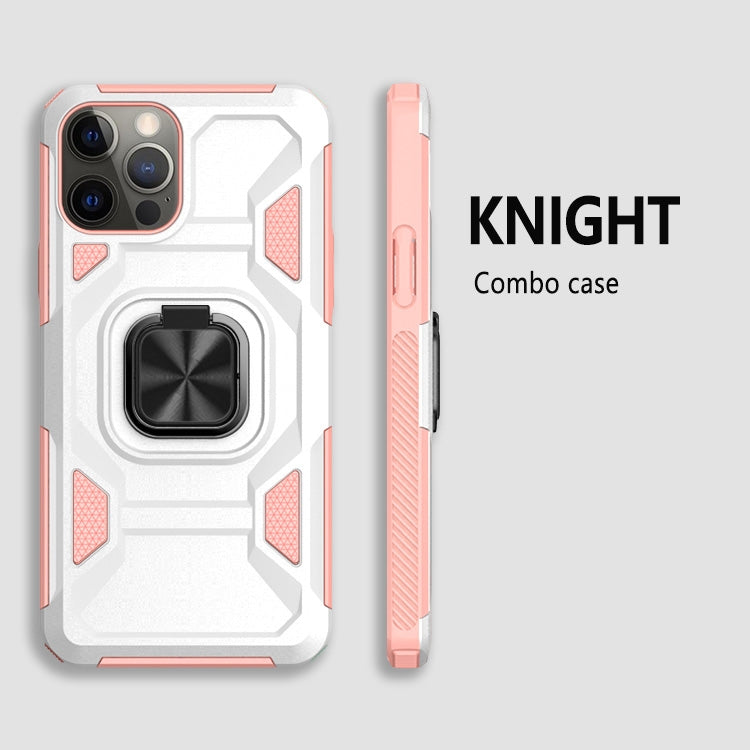 For iPhone 13 mini Knight Cool Series PC + TPU Shockproof Case with Magnetic Ring Holder For iPhone 12 Pro Max