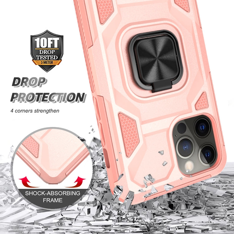 For iPhone 13 mini Knight Cool Series PC + TPU Shockproof Case with Magnetic Ring Holder For iPhone 12 Pro Max