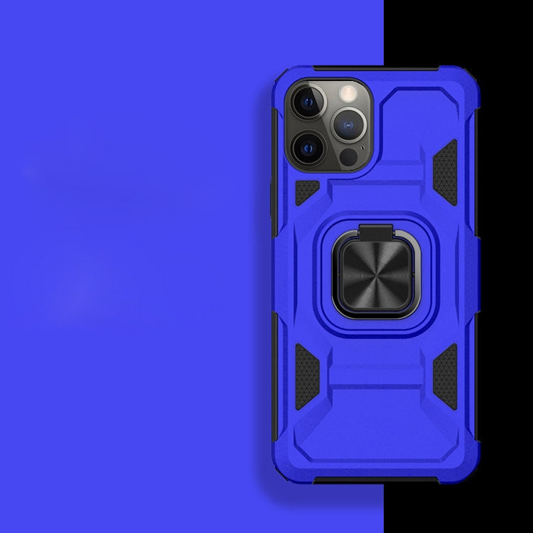 For iPhone 13 mini Knight Cool Series PC + TPU Shockproof Case with Magnetic Ring Holder For iPhone 12 Pro Max