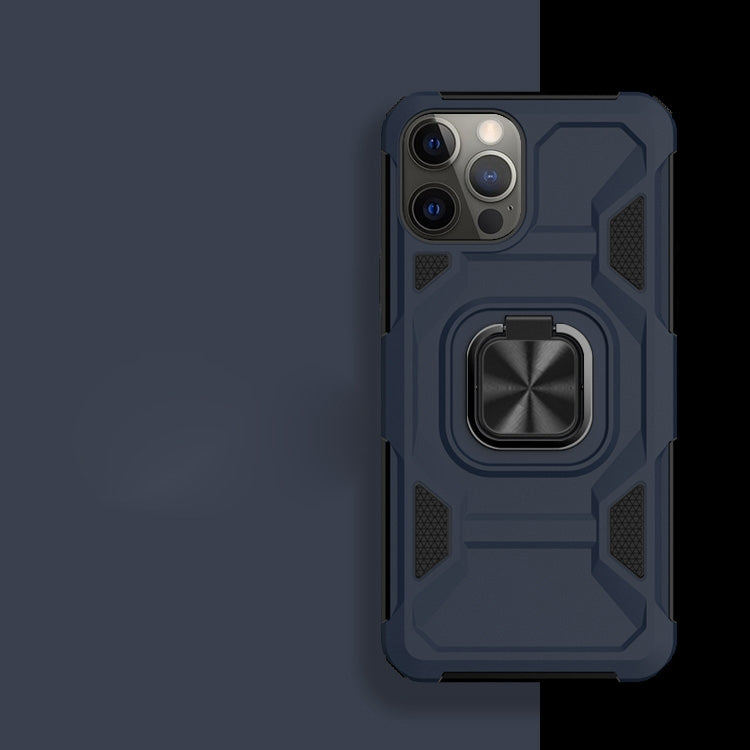 For iPhone 13 mini Knight Cool Series PC + TPU Shockproof Case with Magnetic Ring Holder For iPhone 12 Pro Max