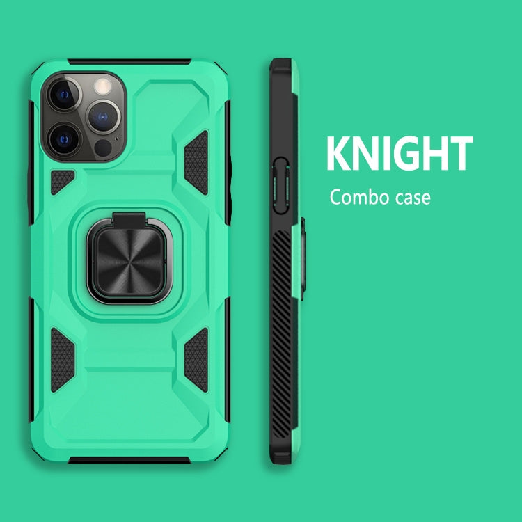 For iPhone 13 mini Knight Cool Series PC + TPU Shockproof Case with Magnetic Ring Holder For iPhone 12 Pro Max