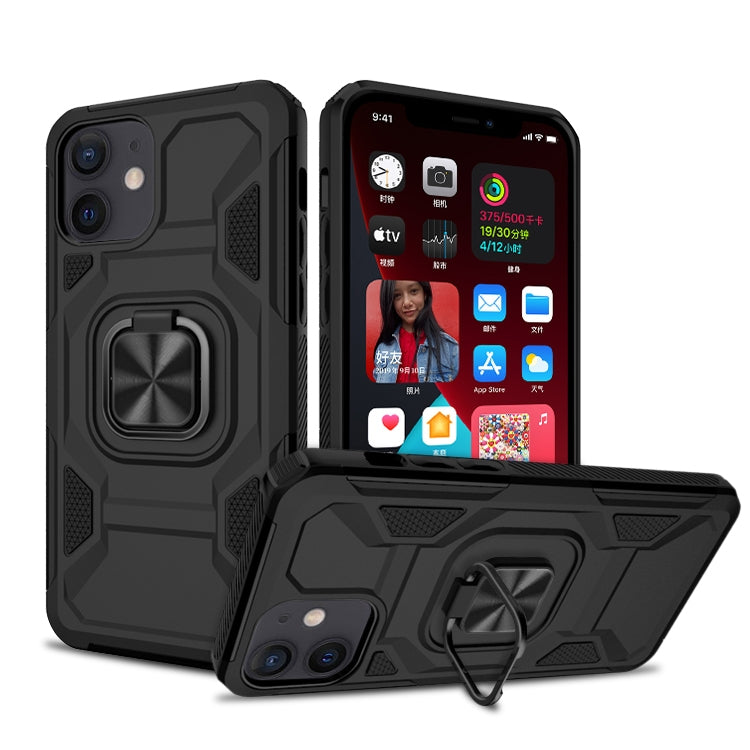 For iPhone 11 Knight Cool Series PC + TPU Shockproof Case with Magnetic Ring Holder