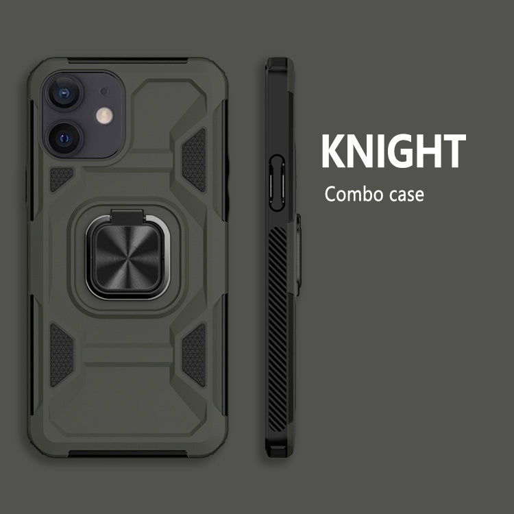 For iPhone 11 Knight Cool Series PC + TPU Shockproof Case with Magnetic Ring Holder