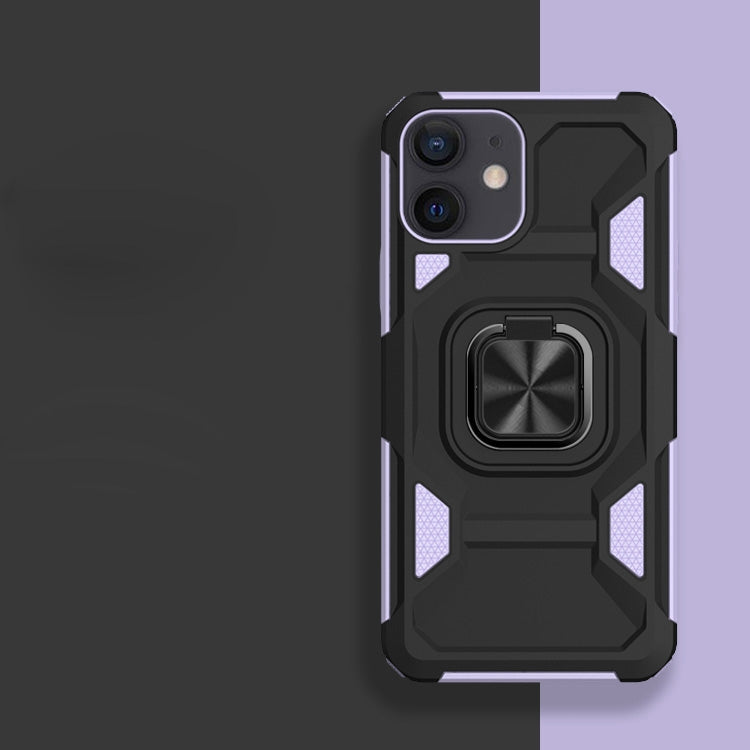 For iPhone 11 Knight Cool Series PC + TPU Shockproof Case with Magnetic Ring Holder