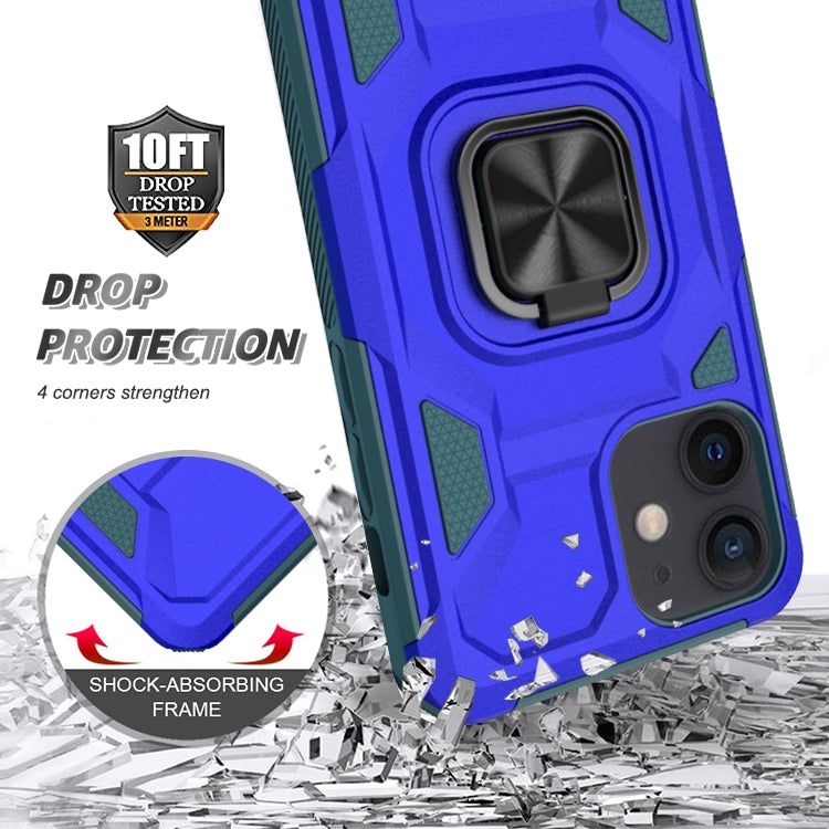 For iPhone 11 Knight Cool Series PC + TPU Shockproof Case with Magnetic Ring Holder