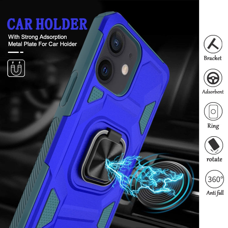 For iPhone 11 Knight Cool Series PC + TPU Shockproof Case with Magnetic Ring Holder